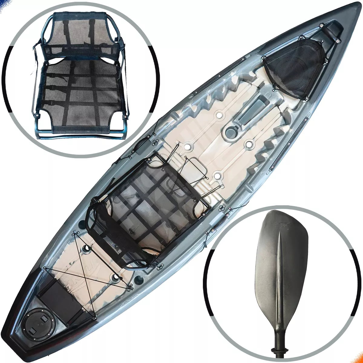 Caiaque De Pesca Tuna Pro - Cadeira Pro - Remo - Hidro2eko