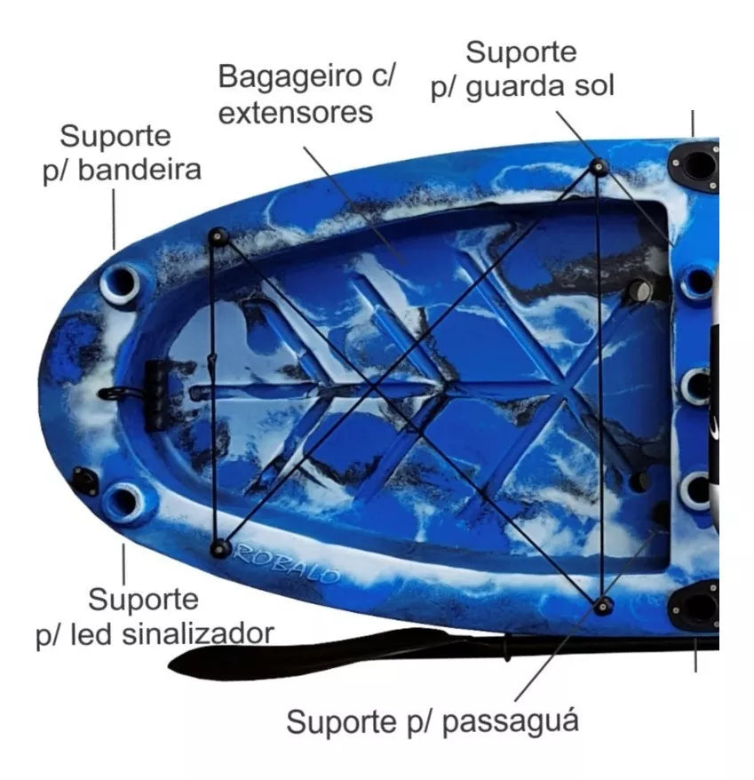 Caiaque Robalo Pro Caiaker Pesca Camu