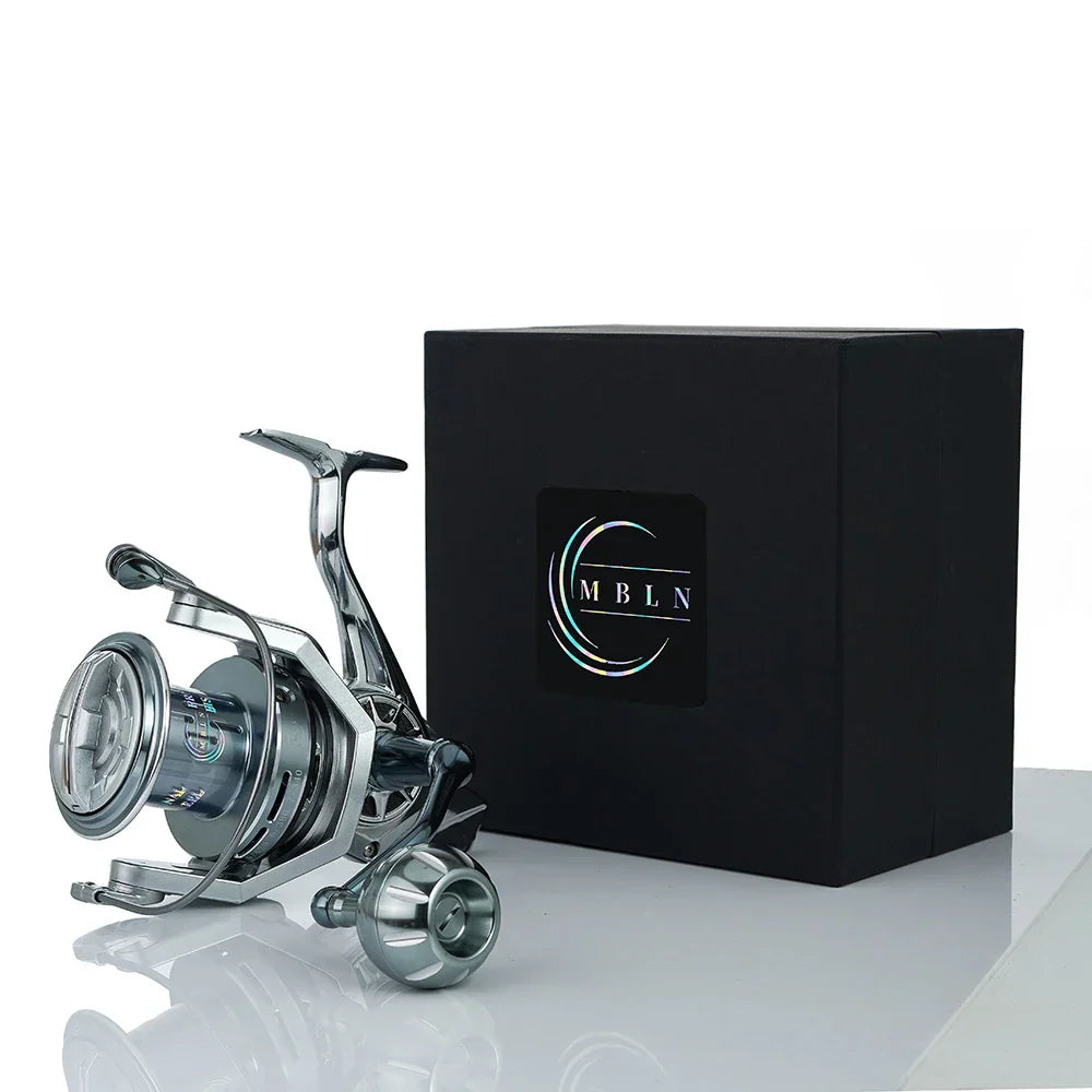 Molinete de Pesca MBLN 35kg Drag 90% Metal Super Resistente