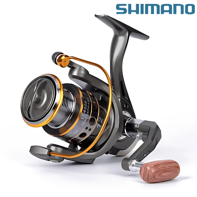 Molinete Shimano 12 Rolamentos Com Drag de Até 10 kg Força de Travagem Forte + Óculos De Sol Polarizado Grátis