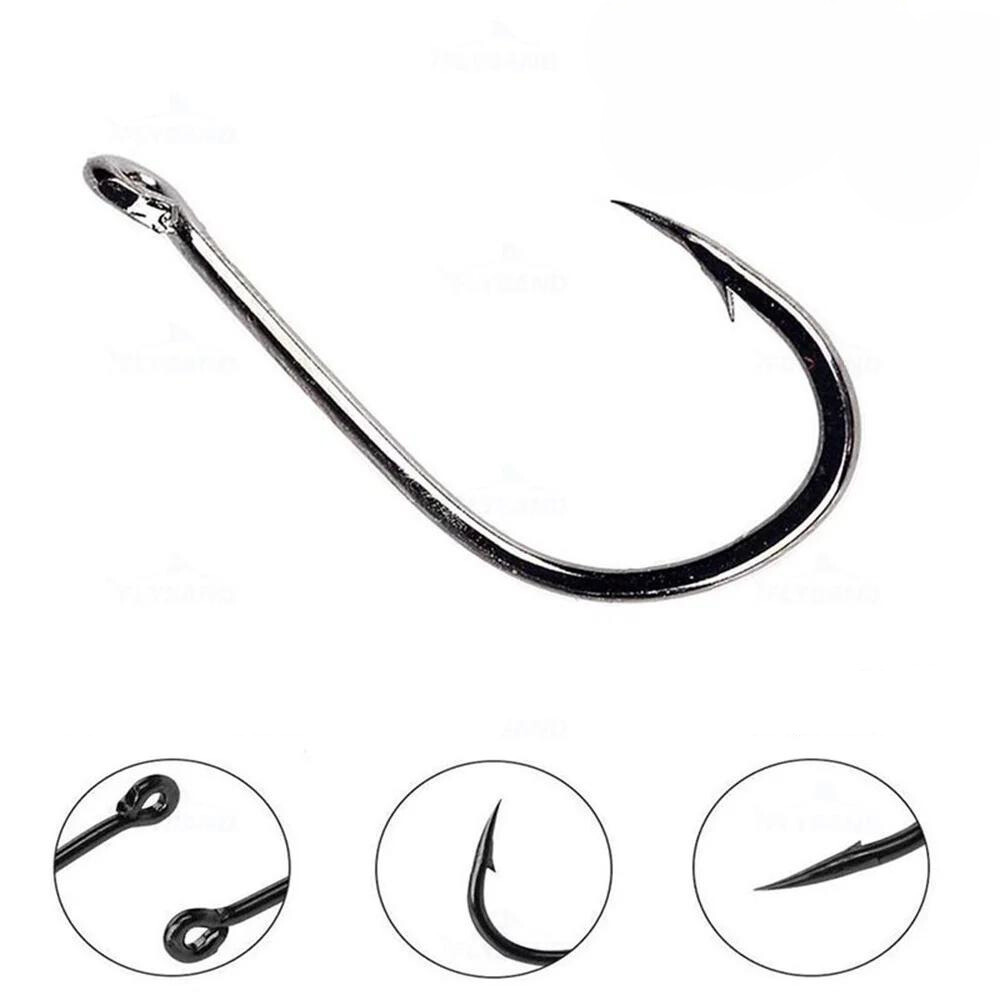 Kit de Anzol 100 ou 500 Unidades de Aço Carbono Flysand