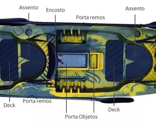 Caiaque Duplo New Foca Standard + Brinde