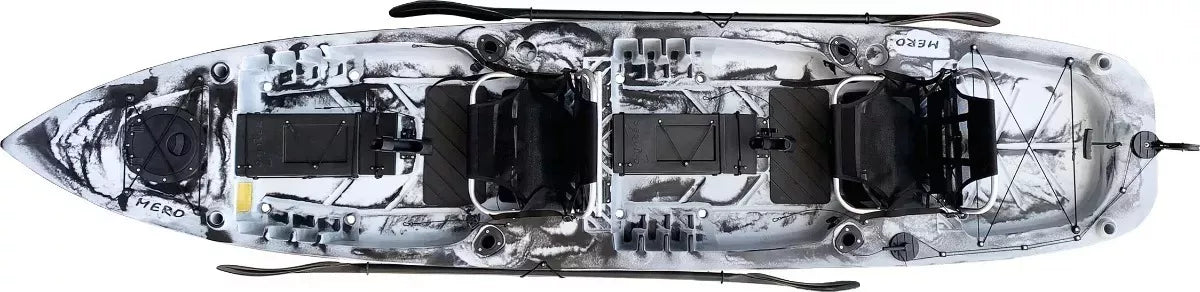 Caiaque Pesca 2 Lugares Mero Duplo Combo Carrinho Caiaker