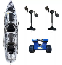 Caiaque Duplo Pesca Mero Com 2 Pedais + Carrinho - Caiaker
