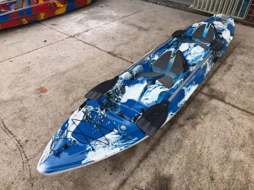Caiaque Duplo K2 Pró Fibra 2 Lugares