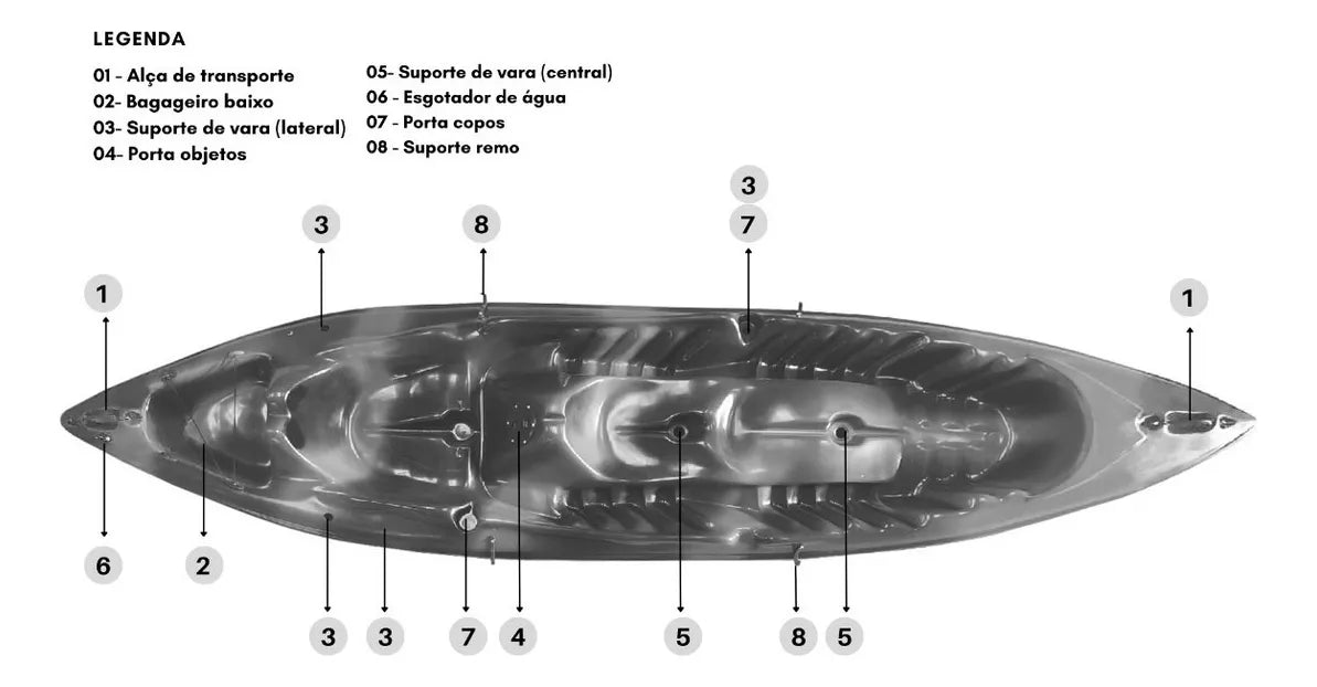 Caiaque, B-ARTI, 3 Lugares + BRINDES