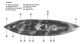 Caiaque, B-ARTI, 3 Lugares + BRINDES