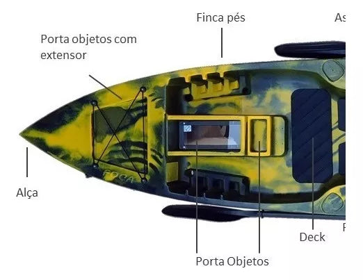 Caiaque Duplo New Foca Standard + Brinde