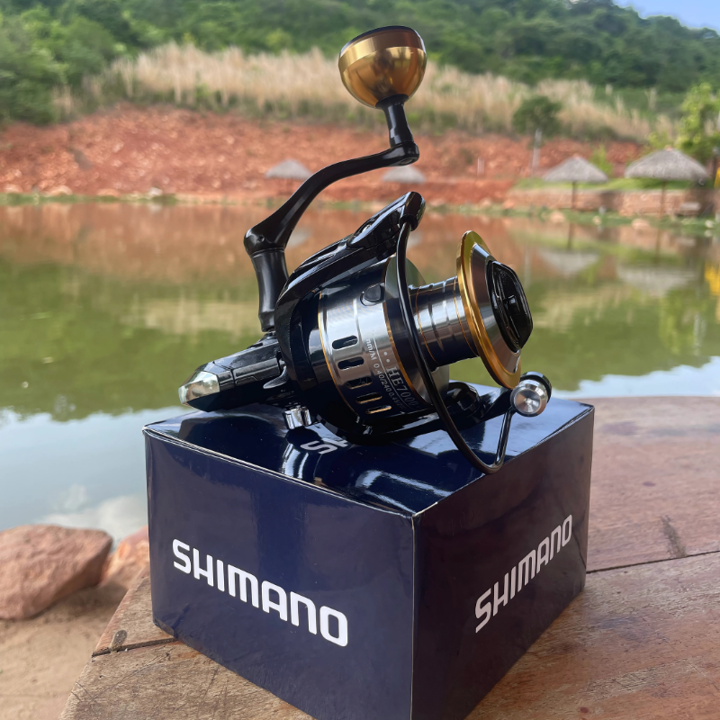 Molinete de Pesca Shimano Drag de Até 15kg Com 19 Rolamentos Sistema de Rotação Super Suave + Óculos De Sol Polarizado De Brinde