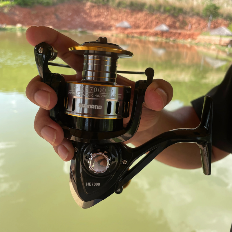 Molinete de Pesca Shimano Drag de Até 15kg Com 19 Rolamentos Sistema de Rotação Super Suave + Óculos De Sol Polarizado De Brinde