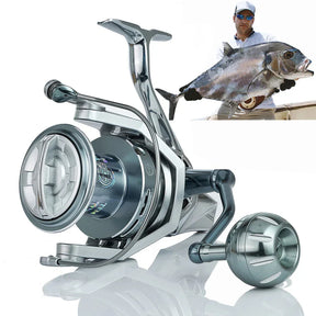 Molinete de Pesca MBLN 35kg Drag 90% Metal Super Resistente