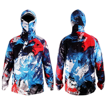 Camisa De Pesca Masculina Com Proteção de Rosto - Proteção Solar Rosto Pescoço Anti-uv Respirável