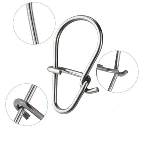 Snap Para Pesca Aço Reforçado 100 Unidades