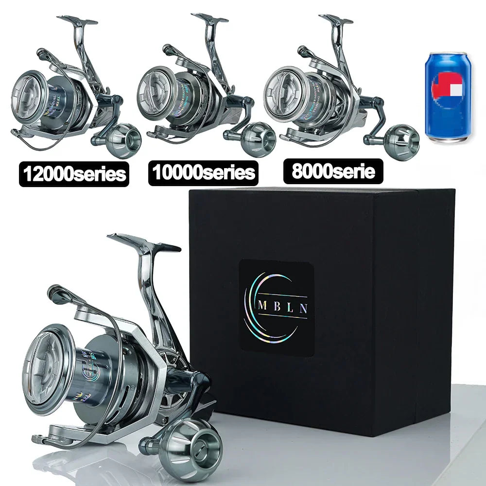 Molinete de Pesca MBLN 35kg Drag 90% Metal Super Resistente