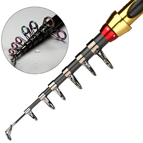 Vara de Pesca Telescópica Yernea 99% Carbono 1.8 até 3.6m