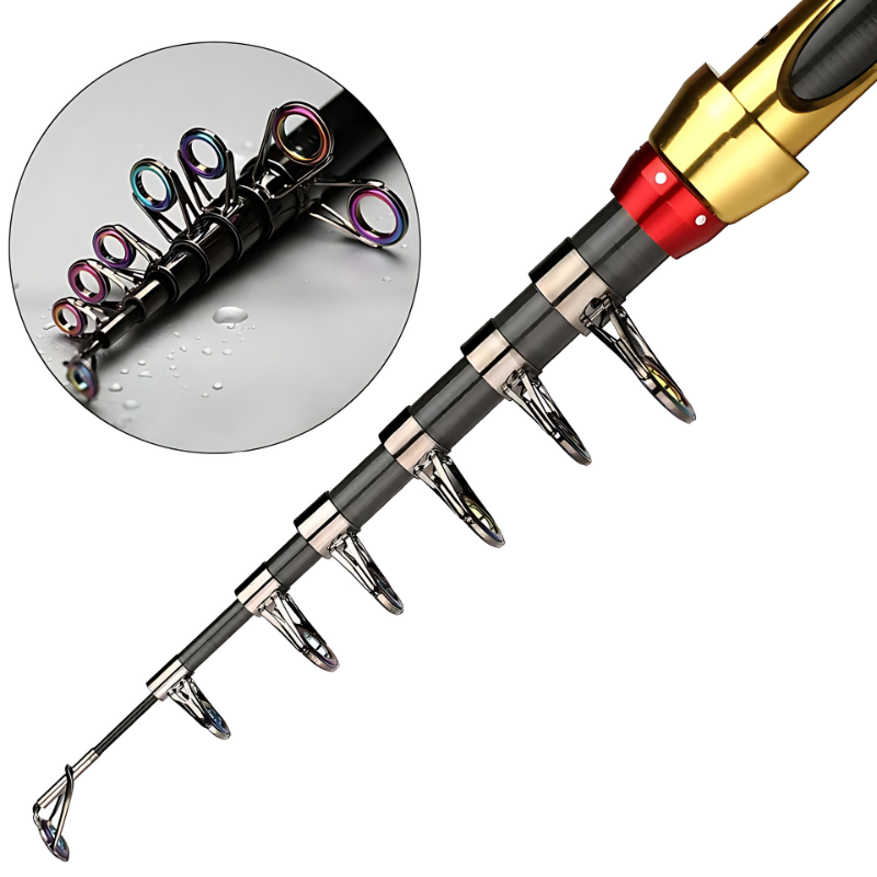 Vara de Pesca Telescópica Yernea 99% Carbono 1.8 até 3.6m